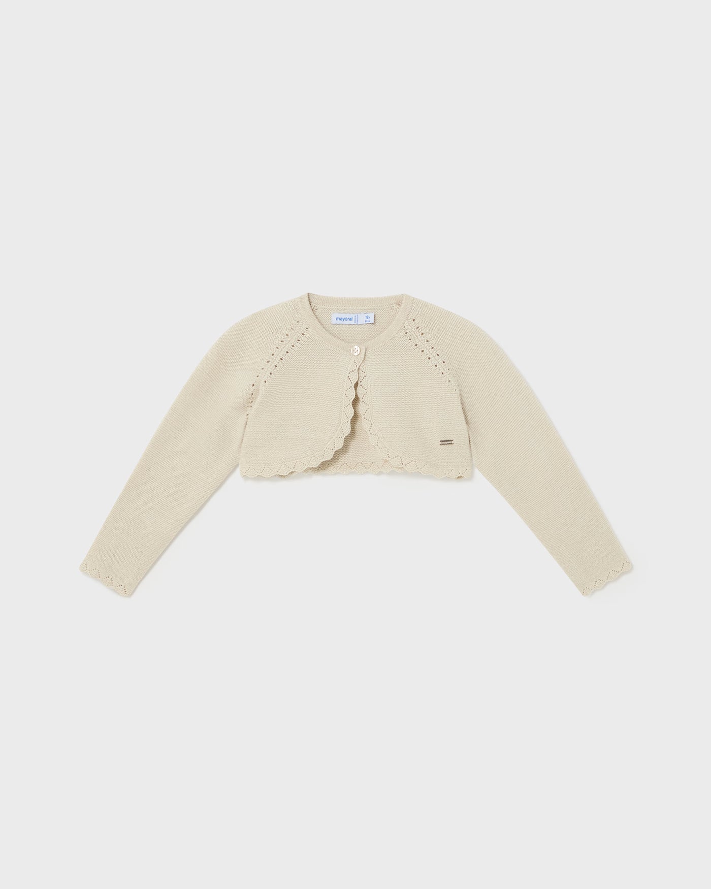 Cardigan LENZING™ ECOVERO™ viscosa neonata Mayoral champagne Mayoral 6 Mesi 68cm