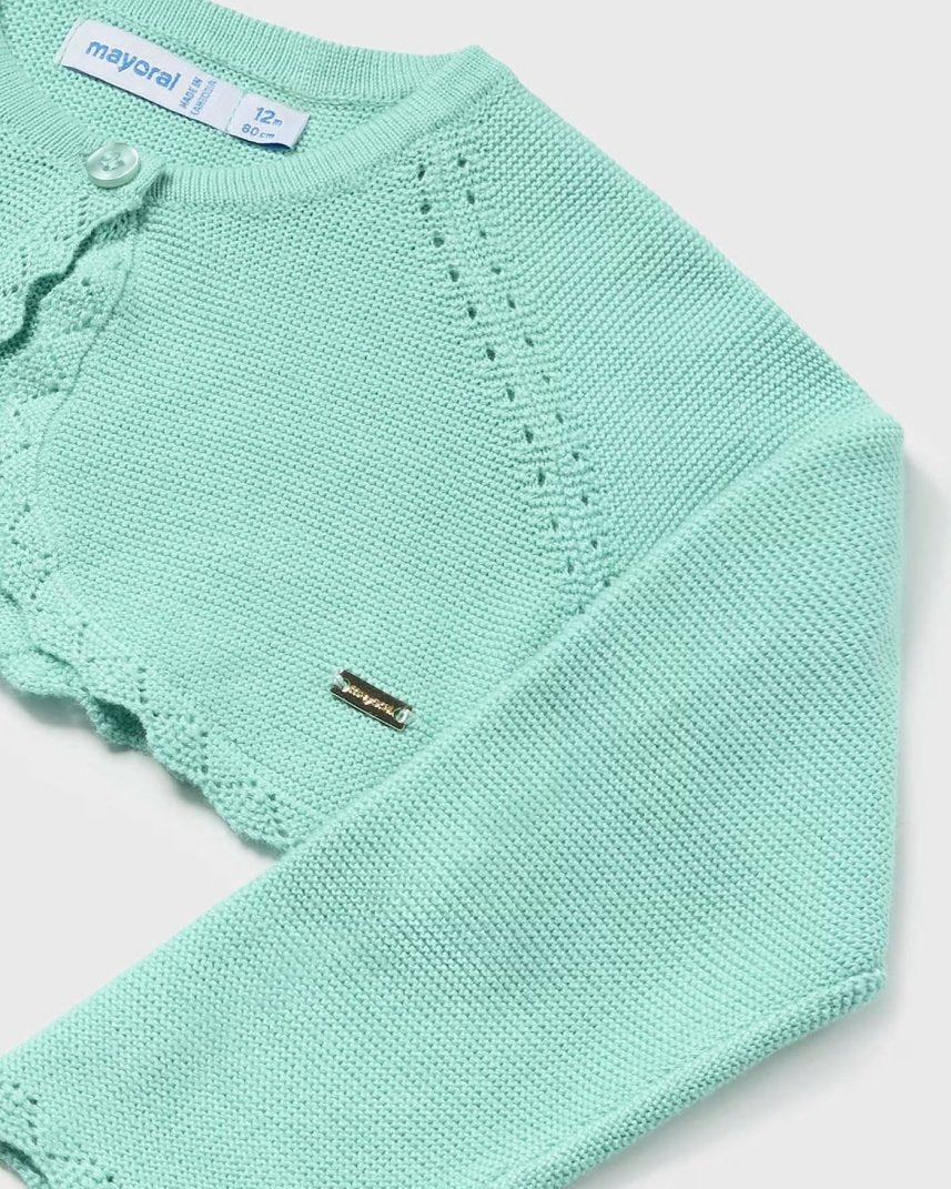 Cardigan LENZING™ ECOVERO™ viscosa neonata Mayoral acqua Mayoral Acqua