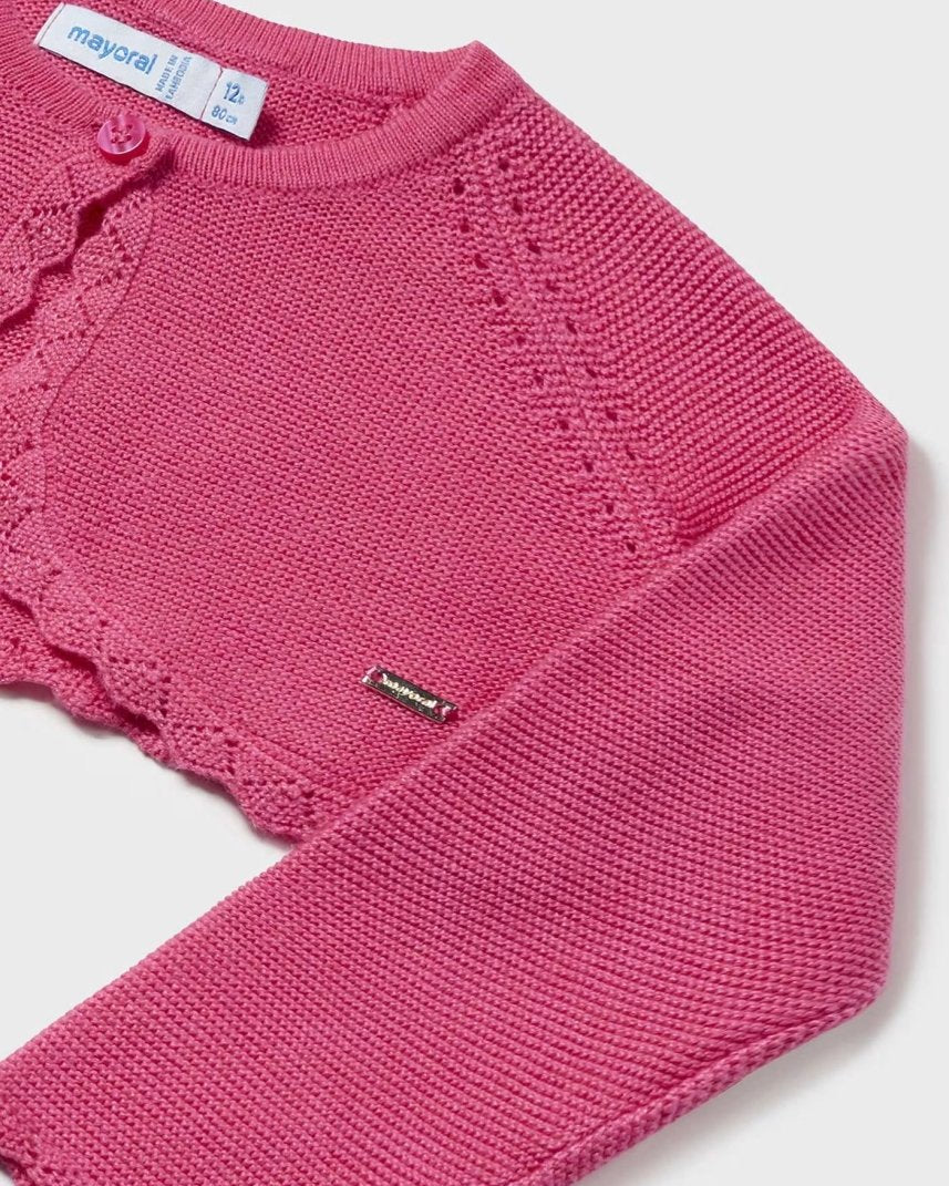 Cardigan LENZING™ ECOVERO™ viscosa neonata Mayoral magenta Mayoral Magenta