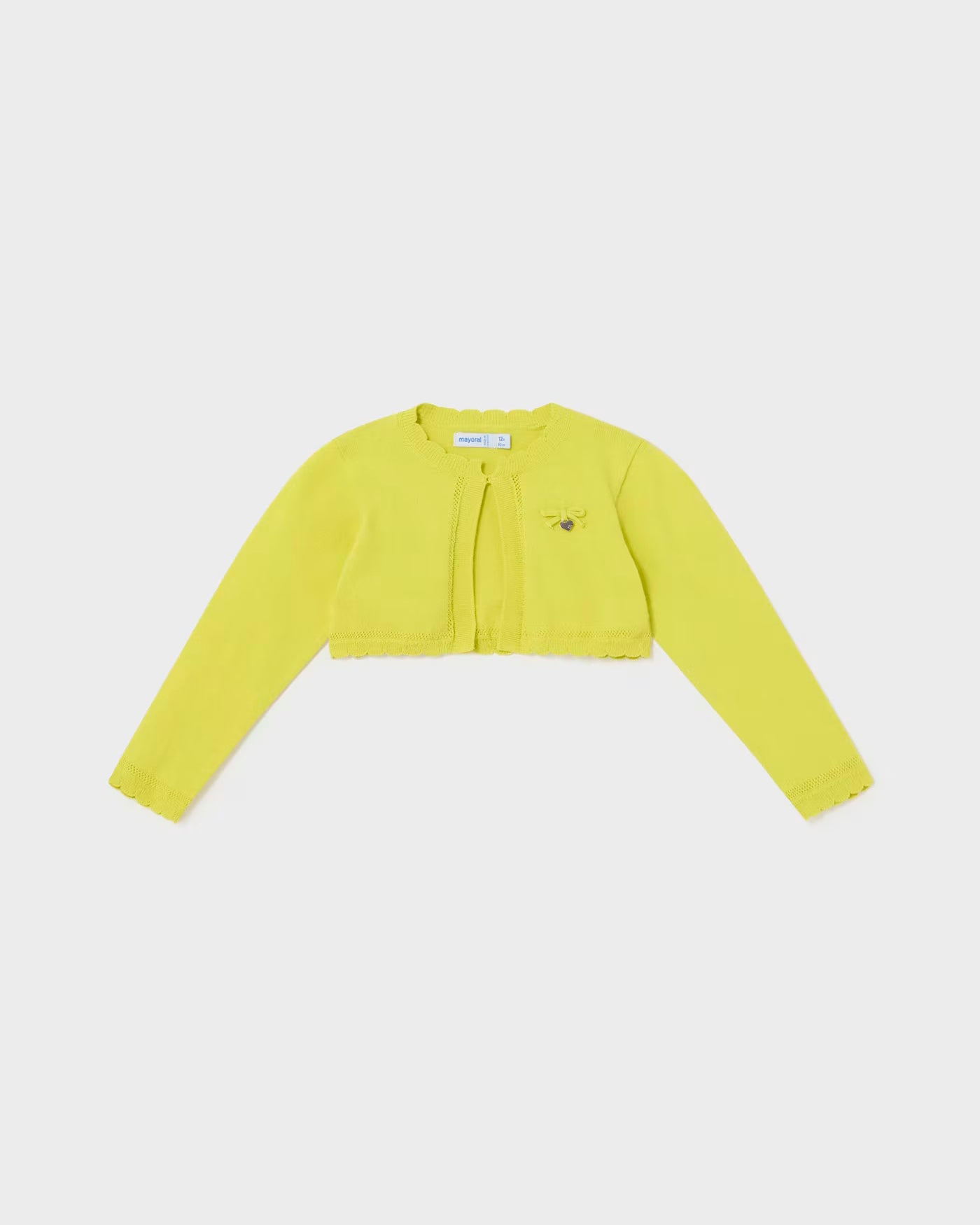 Cardigan tricot cotone neonata Mayoral giallo cedro Mayoral Cedro