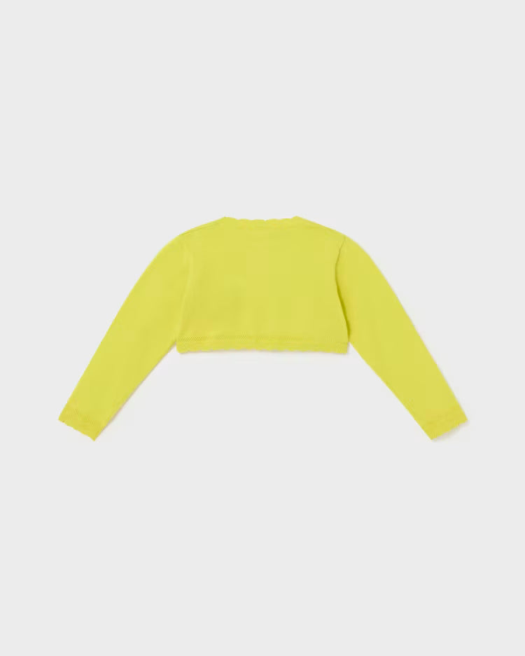 Cardigan tricot cotone neonata Mayoral giallo cedro Mayoral Cedro