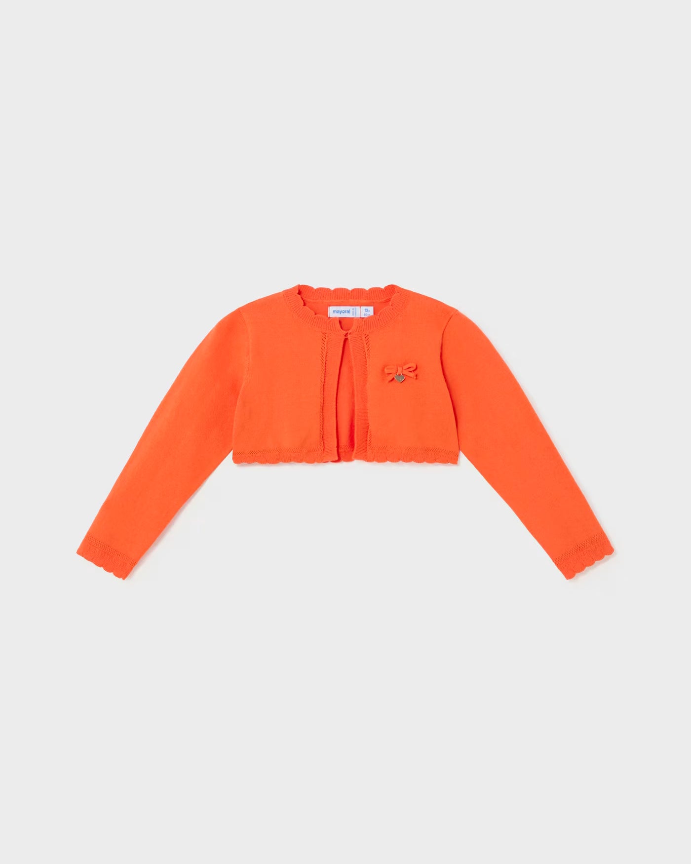 Cardigan tricot cotone neonata Mayoral mandarino Mayoral Mandarino