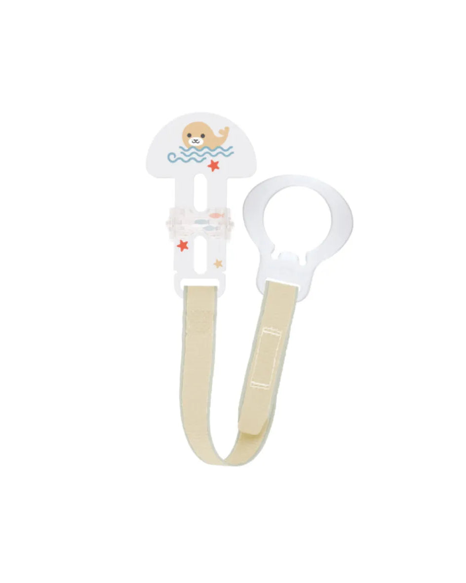 Catenella portaciuccio MAM clip & cover neutro