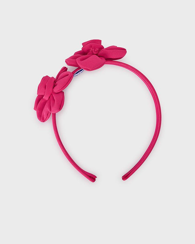 Cerchietto crepe fiori bambina Mayoral fucsia Mayoral