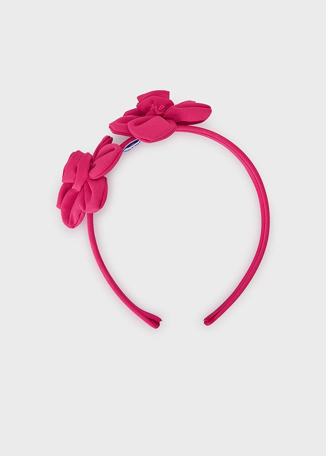 Cerchietto crepe fiori bambina Mayoral fucsia Mayoral