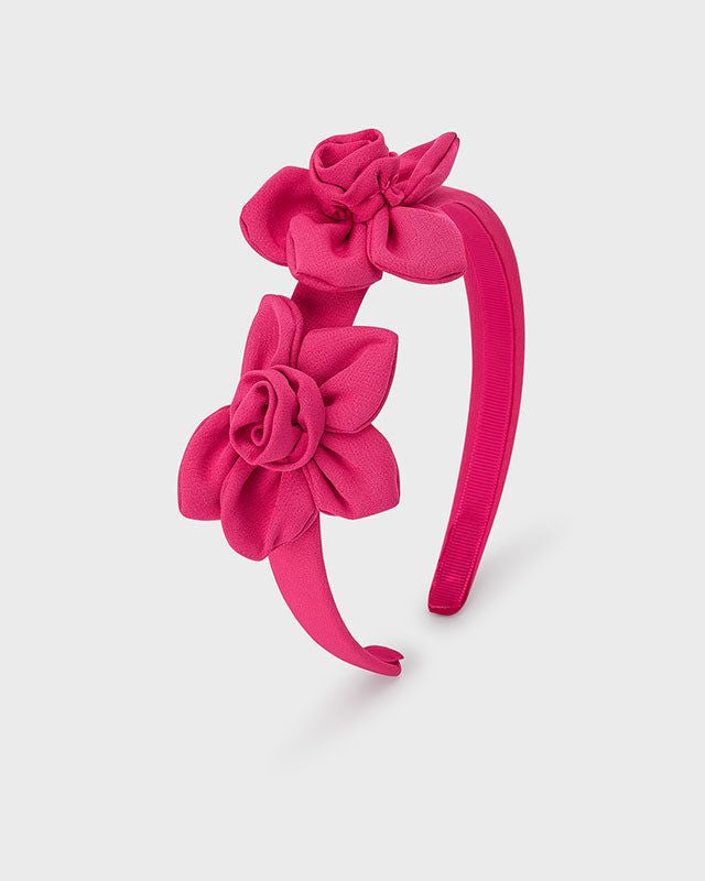 Cerchietto crepe fiori bambina Mayoral fucsia Mayoral