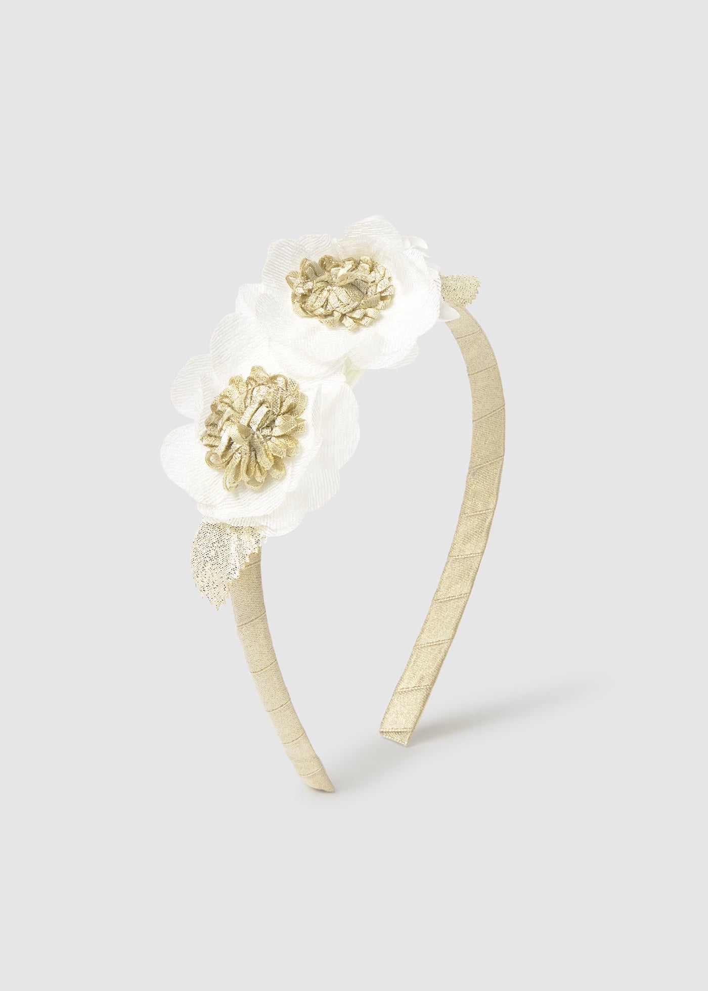 Cerchietto fiore neonata Mayoral champagne Mayoral Default Title