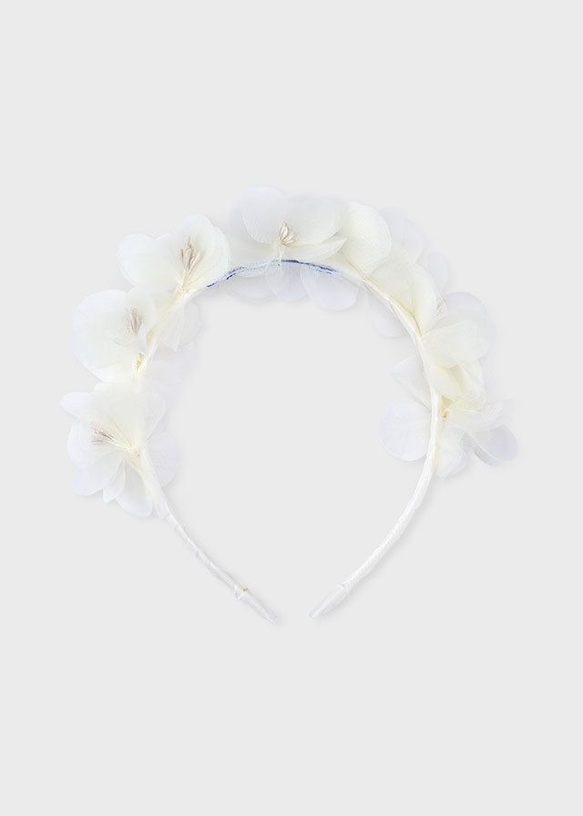 Cerchietto fiori bambina Mayoral panna Mayoral