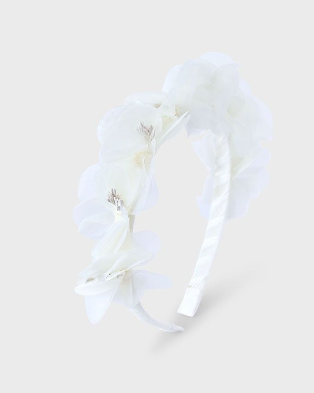 Cerchietto fiori bambina Mayoral panna Mayoral