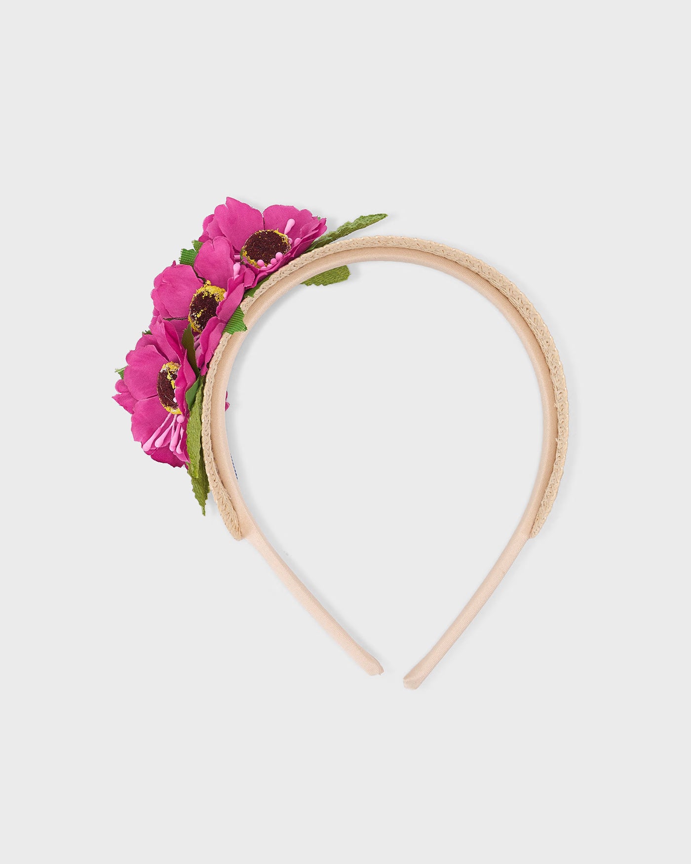 Cerchietto fiori bambina Mayoral rafia orchidea Mayoral Default Title