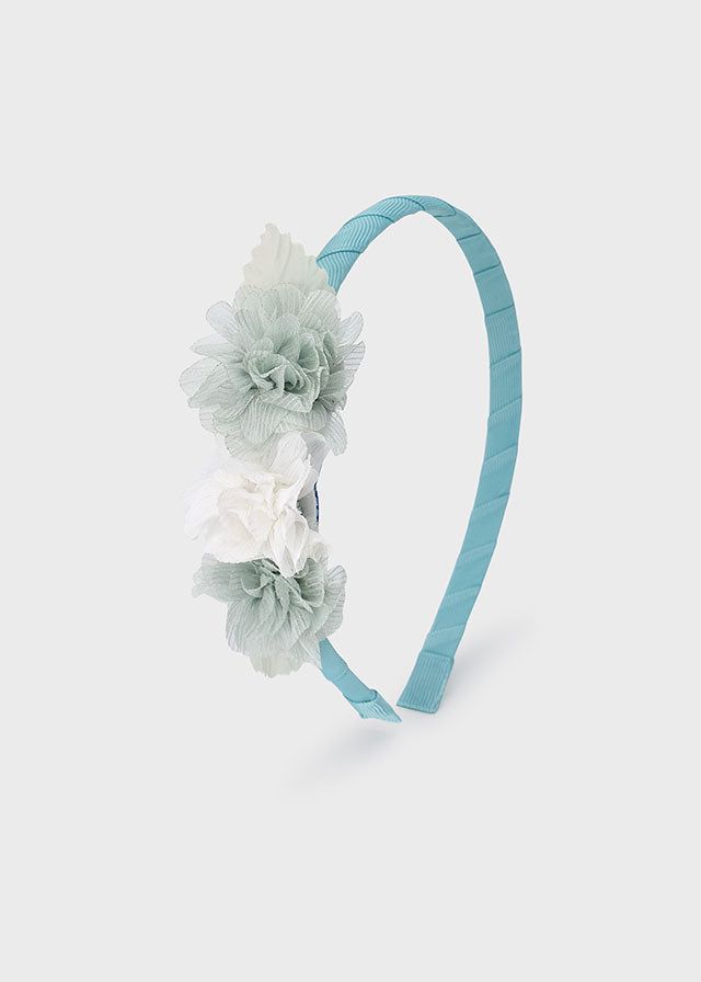Cerchietto fiori bambina Mayoral verde menta Mayoral