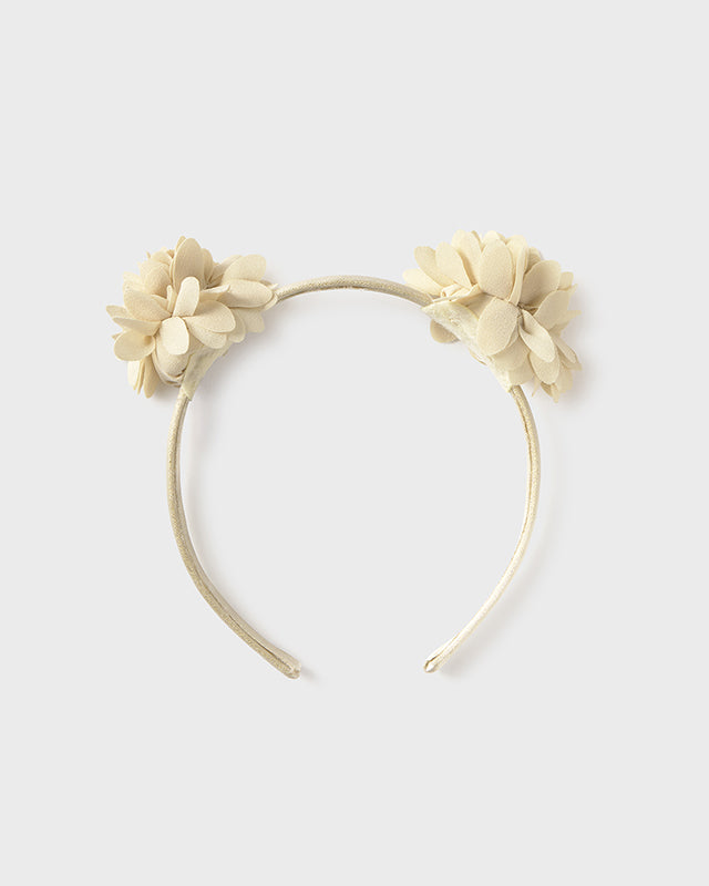 Cerchietto fiori neonata Mayoral champagne Mayoral