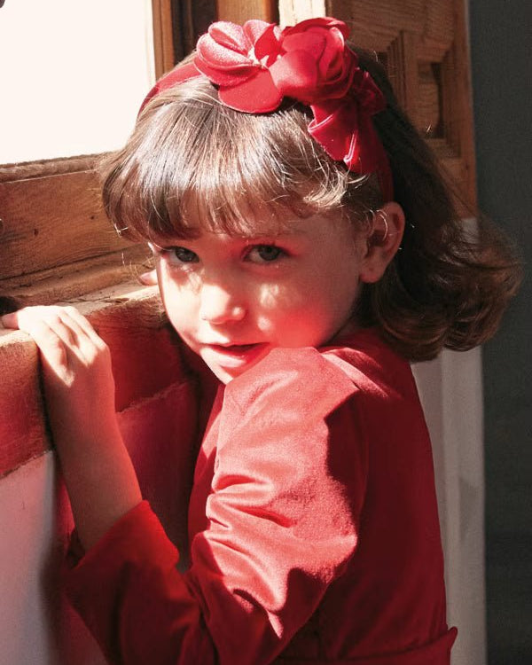 Cerchietto velluto rosso bambina Mayoral - ErreGiModaBimbo