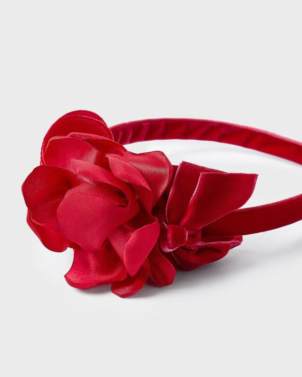 Cerchietto velluto rosso bambina Mayoral - ErreGiModaBimbo