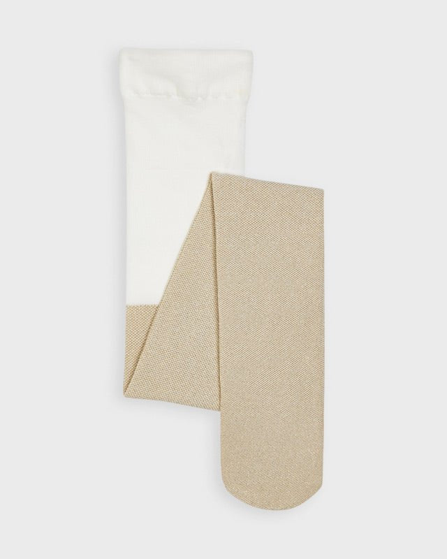Collant bambina Mayoral Beige dorato e bianco - ErreGiModaBimbo