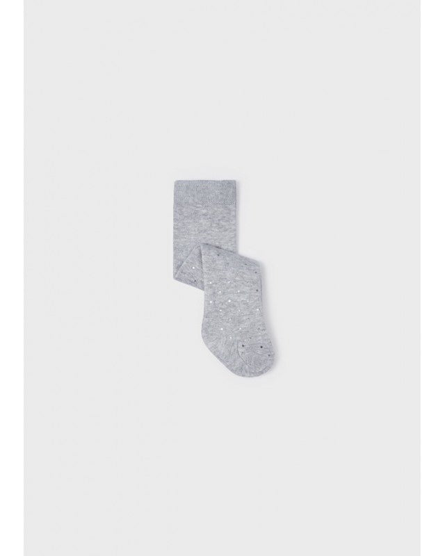Collant calzamaglia grigia neonata Mayoral Newborn pois silver - ErreGiModaBimbo