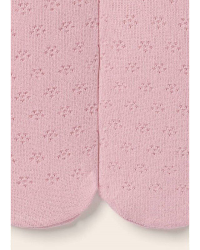Collant velato traforato fiori neonata Mayoral Newborn rosa - ErreGiModaBimbo