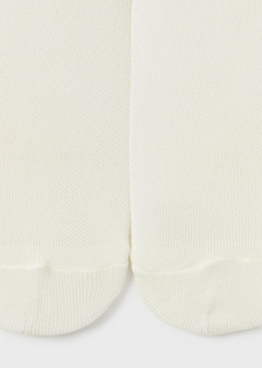 Collant velato volant pizzo neonata Mayoral Newborn panna - ErreGiModaBimbo