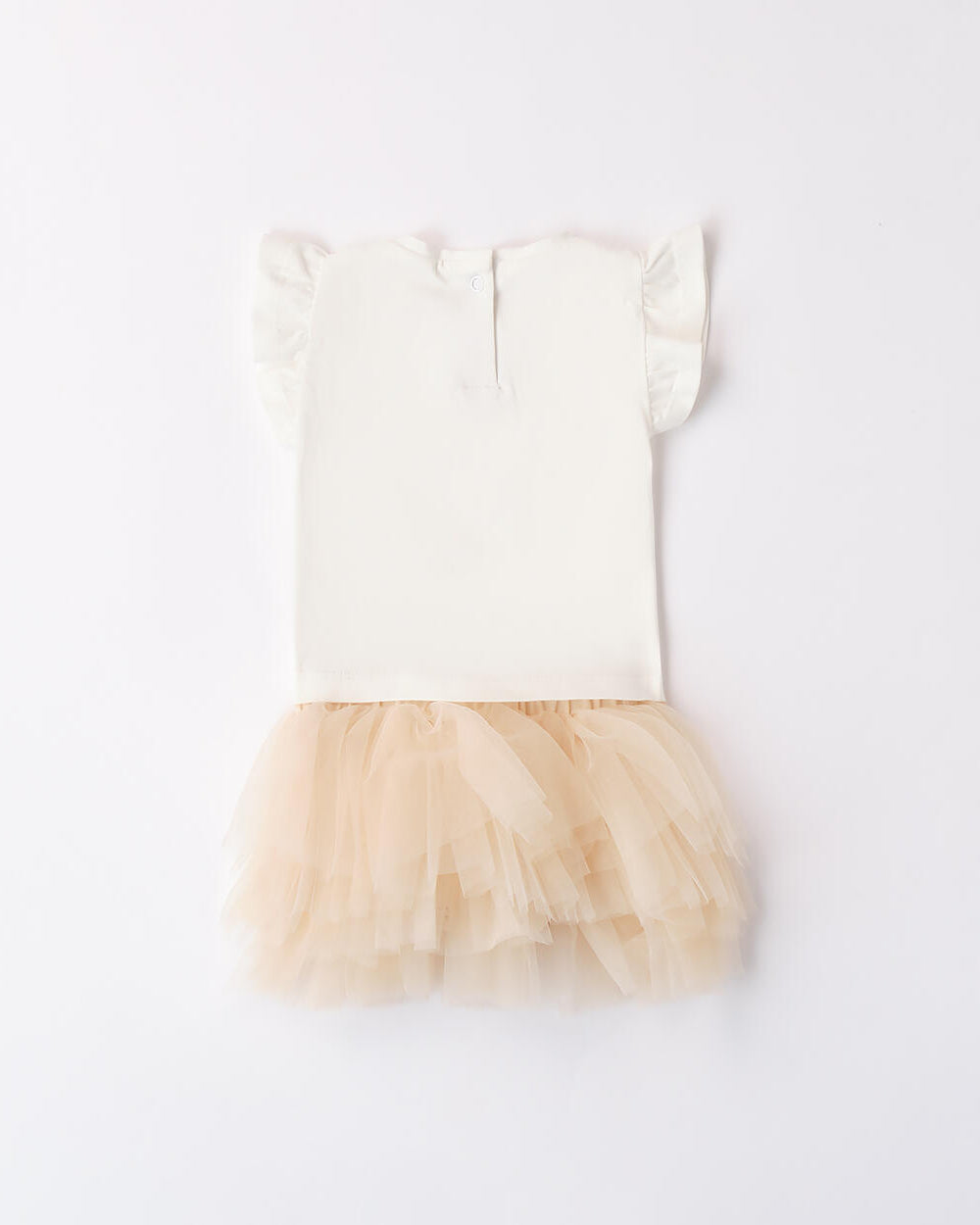 Completino neonata iDO con gonna in tulle crema iDO Panna