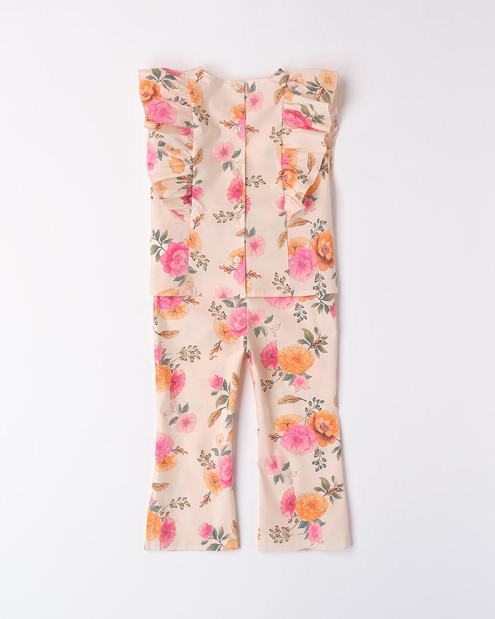 Completo 2 pezzi bambina iDO rosa floreale iDO Rosa