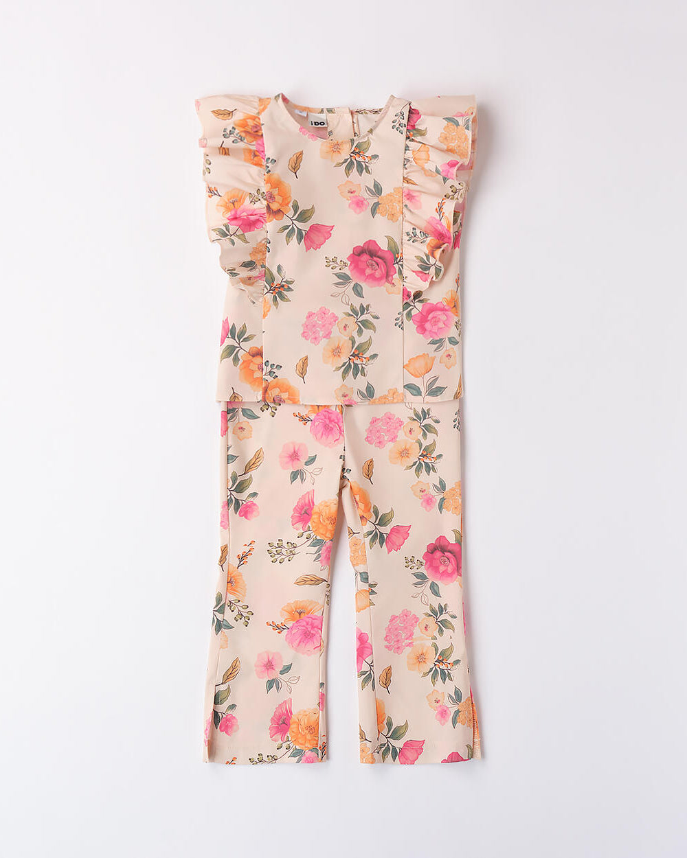 Completo 2 pezzi bambina iDO rosa floreale iDO Rosa