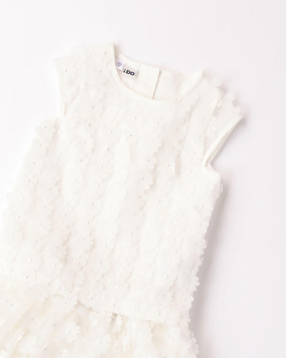 Completo 2 pezzi elegante bambina iDO in tulle panna iDO Panna