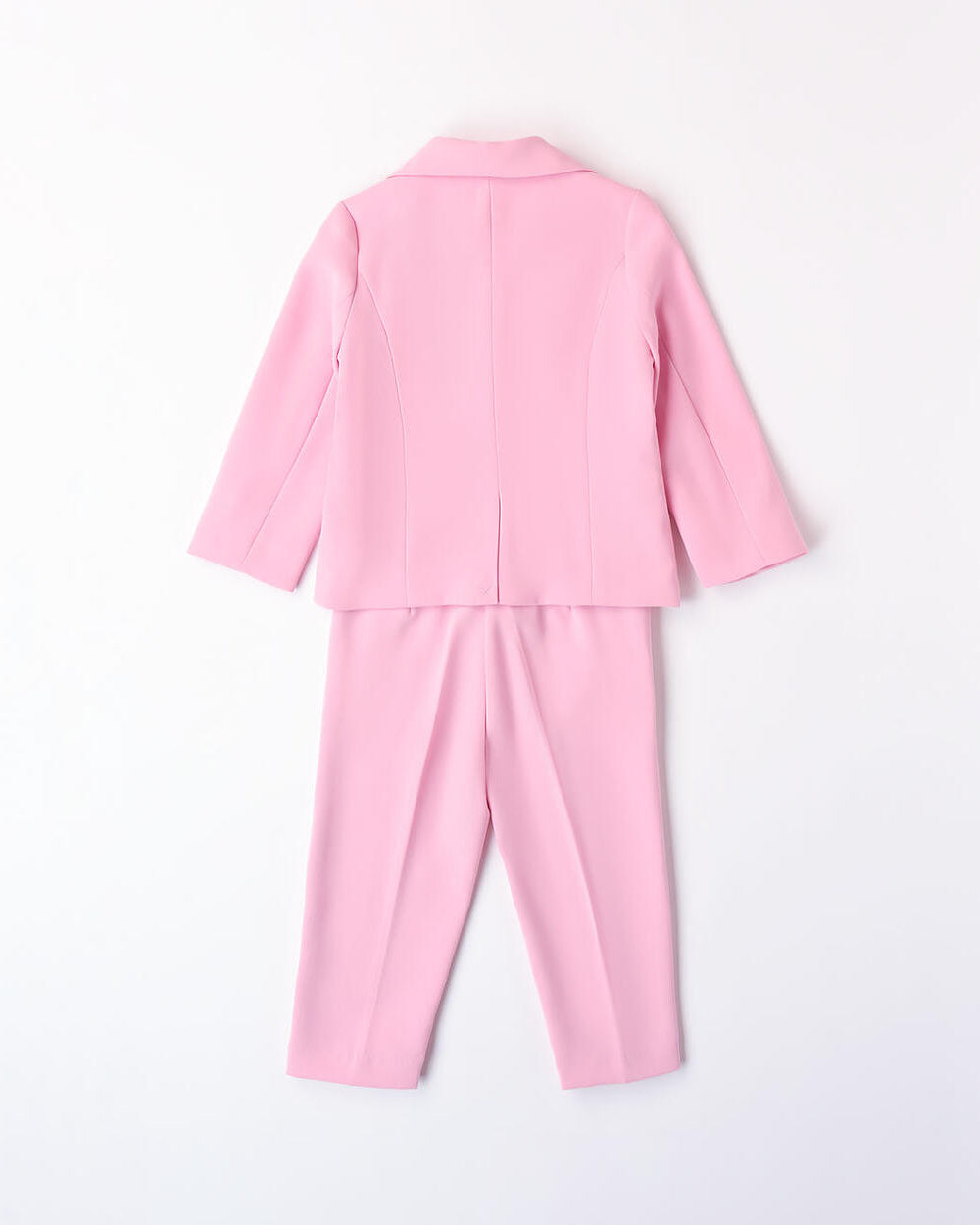 Completo 2 pezzi elegante bambina iDO tessuto crepes rosa iDO Rosa