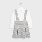 Completo 2 pezzi gonna bambina Mayoral microfantasia grigia - ErreGiModaBimbo