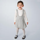 Completo 2 pezzi gonna bambina Mayoral microfantasia grigia - ErreGiModaBimbo