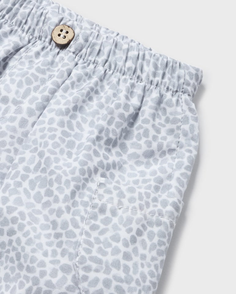 Completo 2 pezzi neonato Mayoral Newborn azzurro "Giraffa" - ErreGiModaBimbo