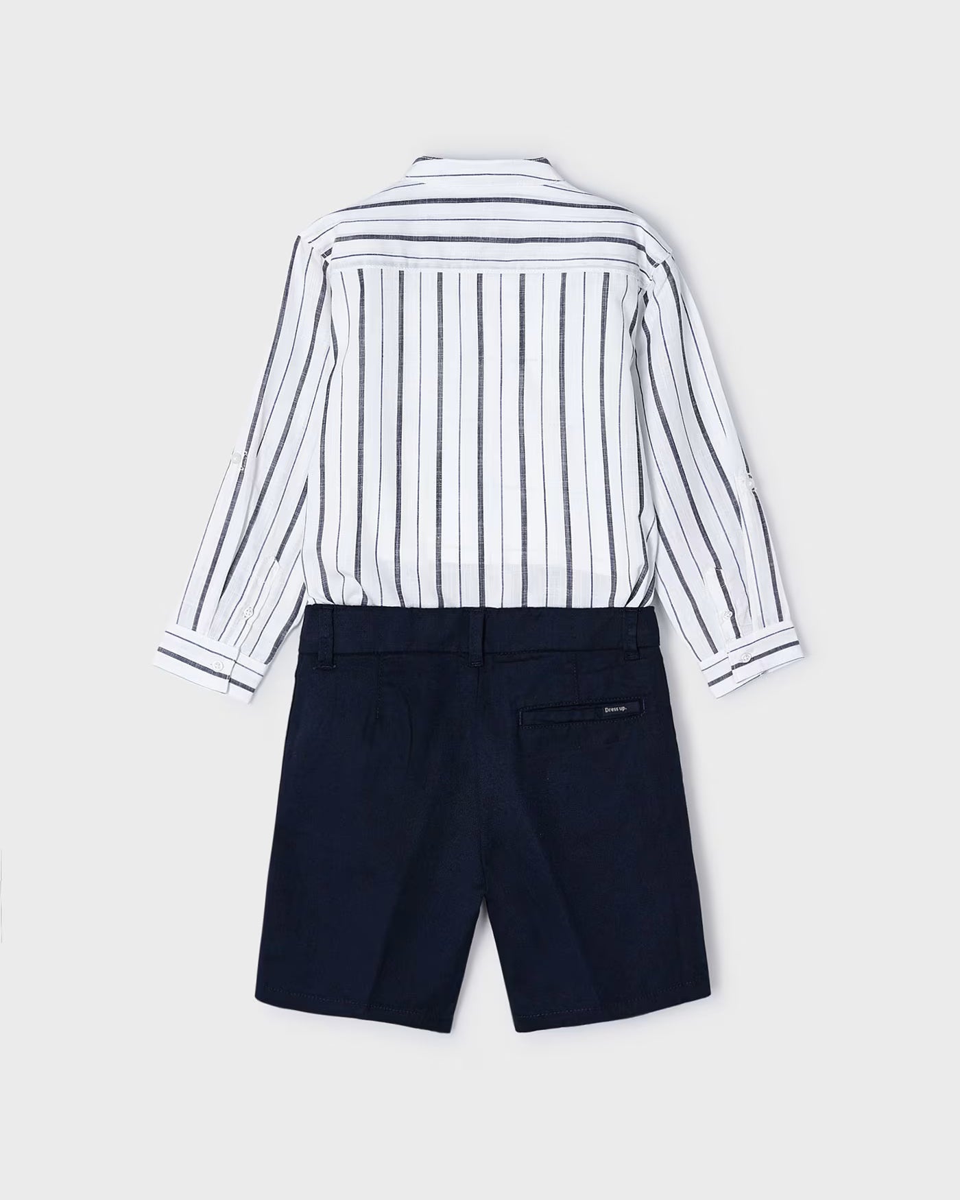 Completo elegante fresco bambino Mayoral bianco e blu navy Mayoral Blu