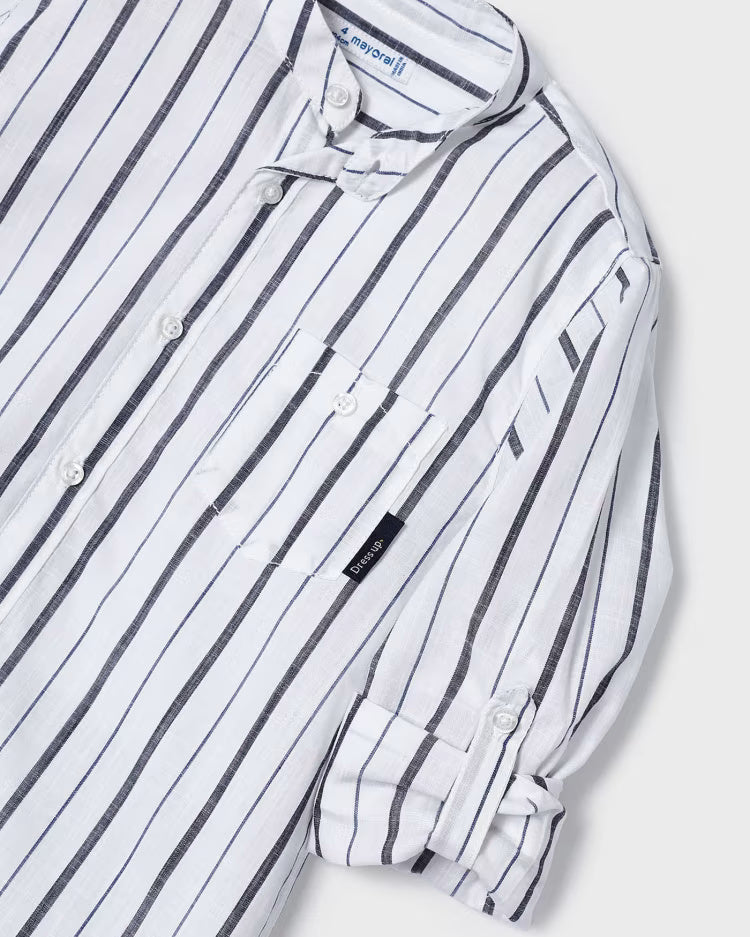 Completo elegante fresco bambino Mayoral bianco e blu navy Mayoral Blu