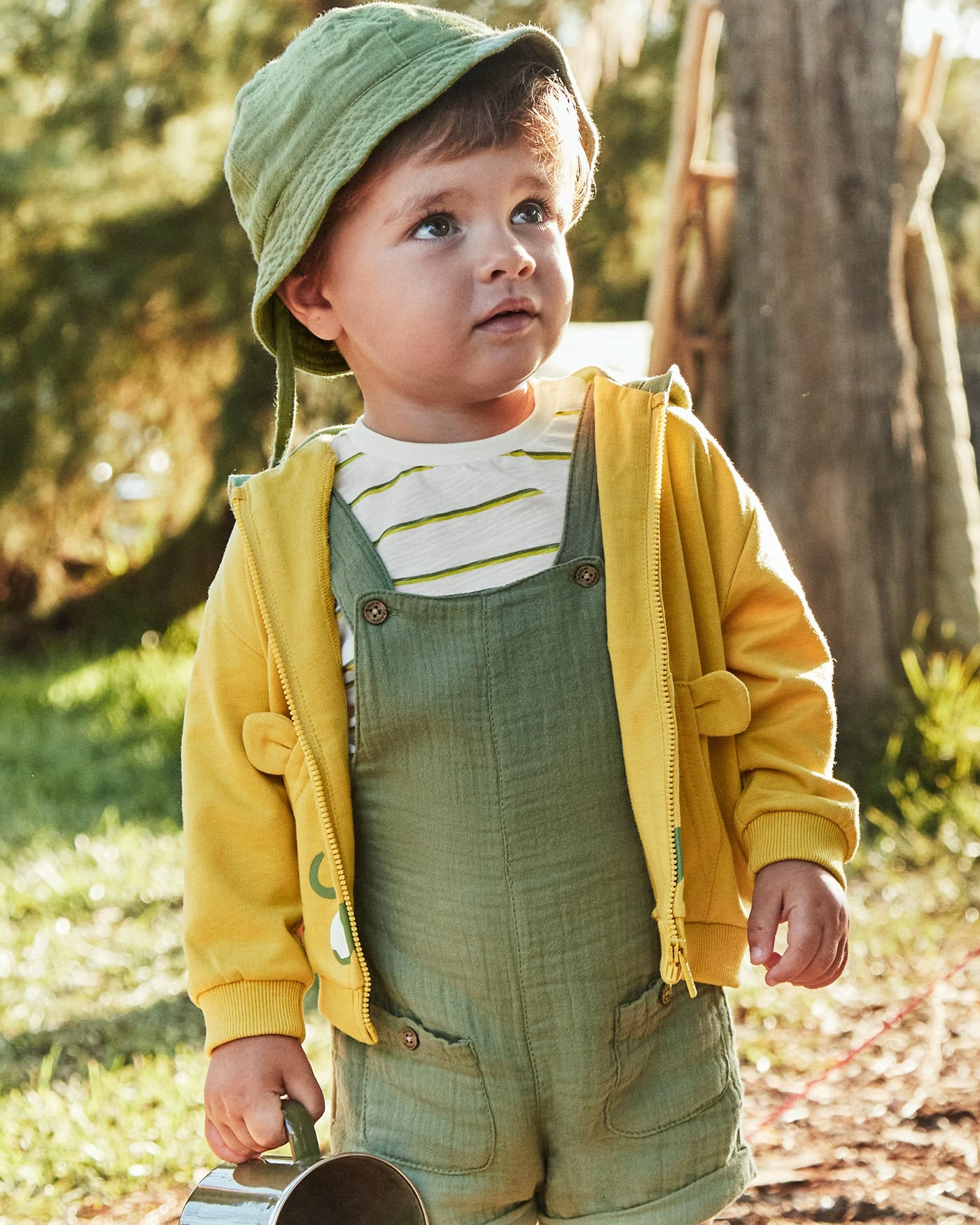 Completo 3 pezzi con cappello neonato Mayoral verde salvia Mayoral Verde