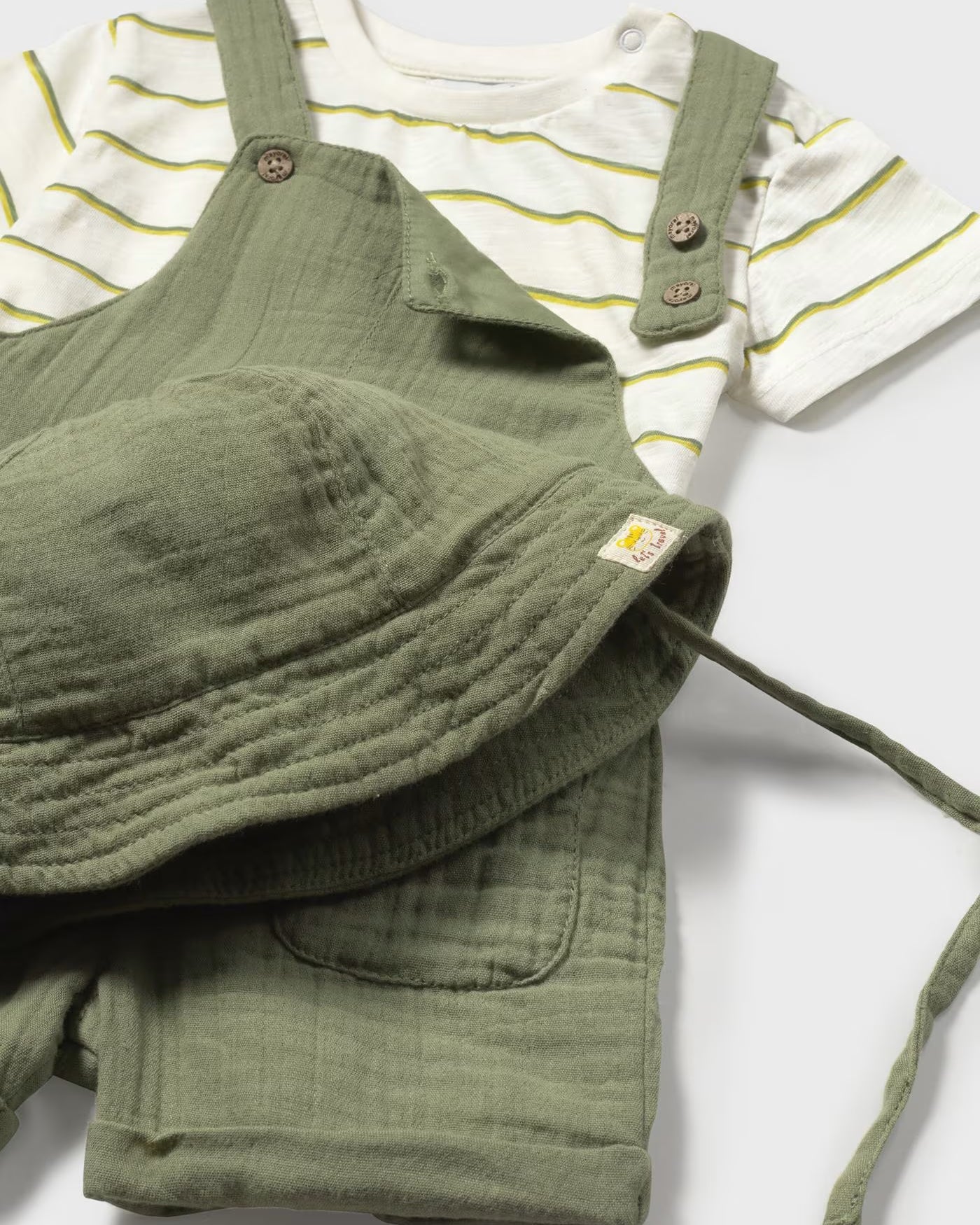 Completo 3 pezzi con cappello neonato Mayoral verde salvia Mayoral Verde