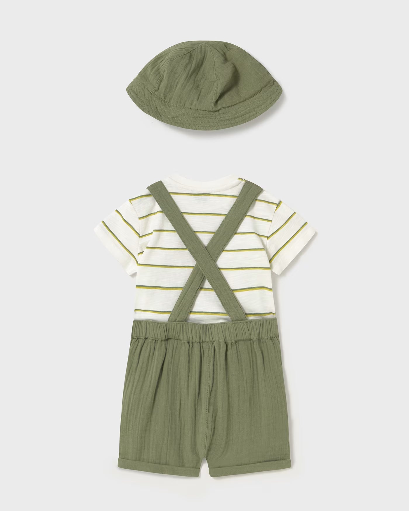 Completo 3 pezzi con cappello neonato Mayoral verde salvia Mayoral Verde