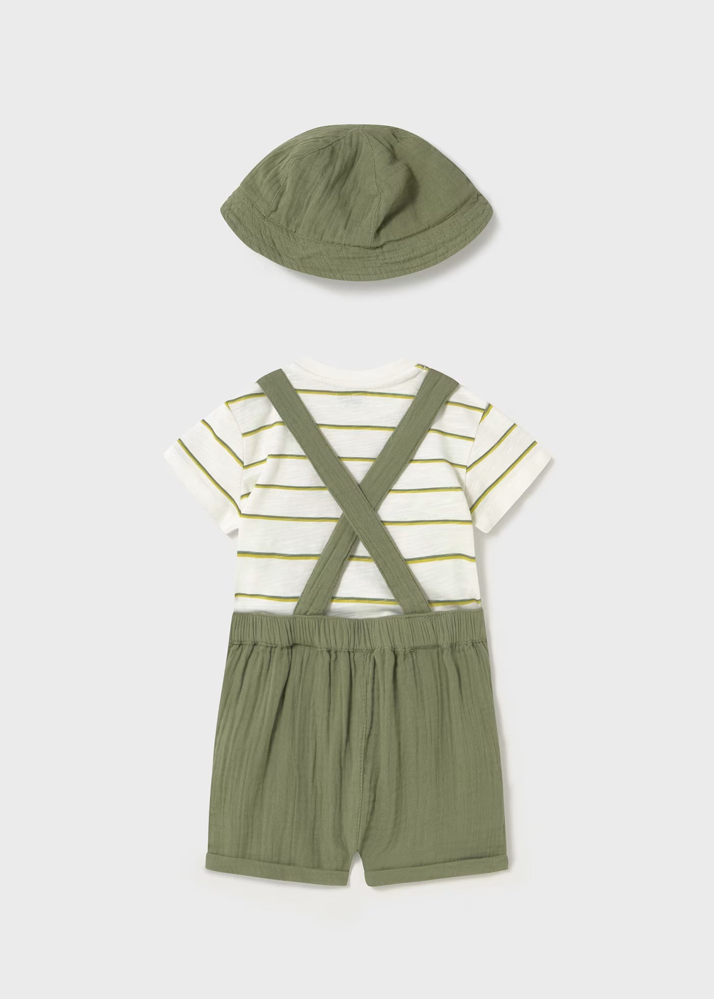 Completo 3 pezzi con cappello neonato Mayoral verde salvia Mayoral Verde