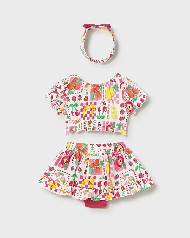 Completo neonata con fascia frutta ibisco Mayoral Mayoral 6 Mesi 68cm
