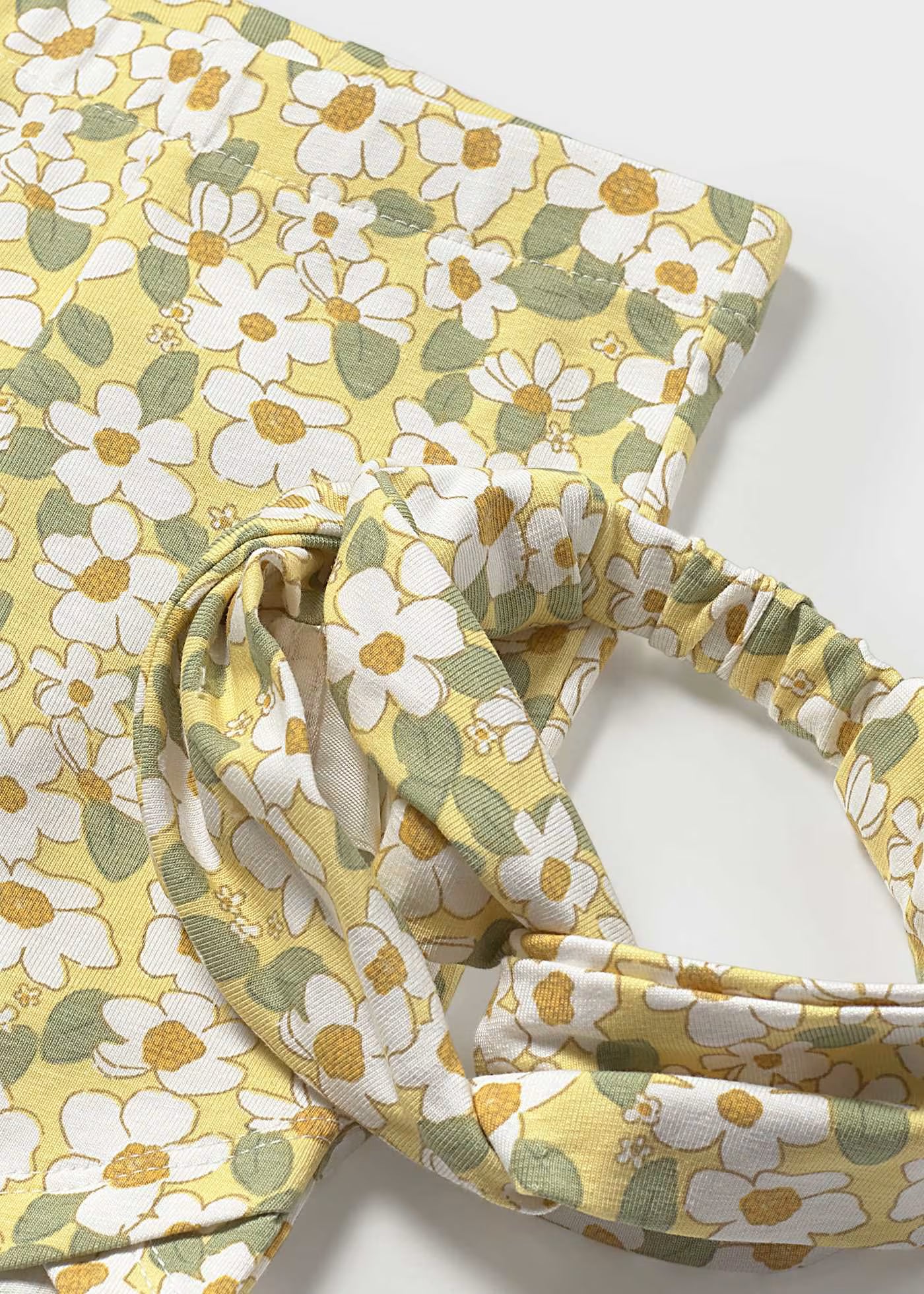 Completo 3 pezzi con fascia neonata Mayoral Newborn giallo floreale Mayoral Giallo