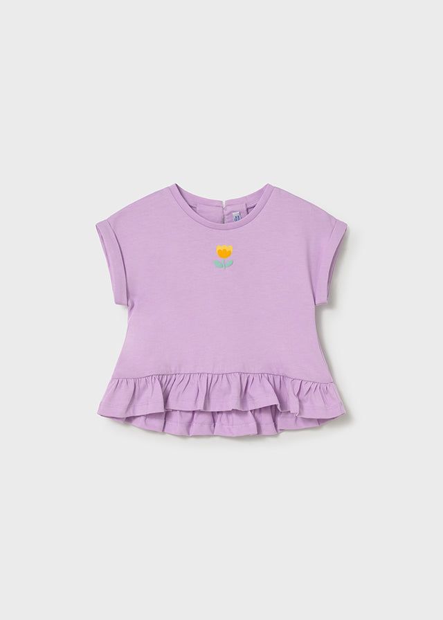 Completo neonata Mayoral 3 pezzi con magliette e short Mayoral 6 Mesi 68cm