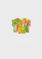 Completo 3 pezzi neonata Mayoral giallo "Jungle" - ErreGiModaBimbo