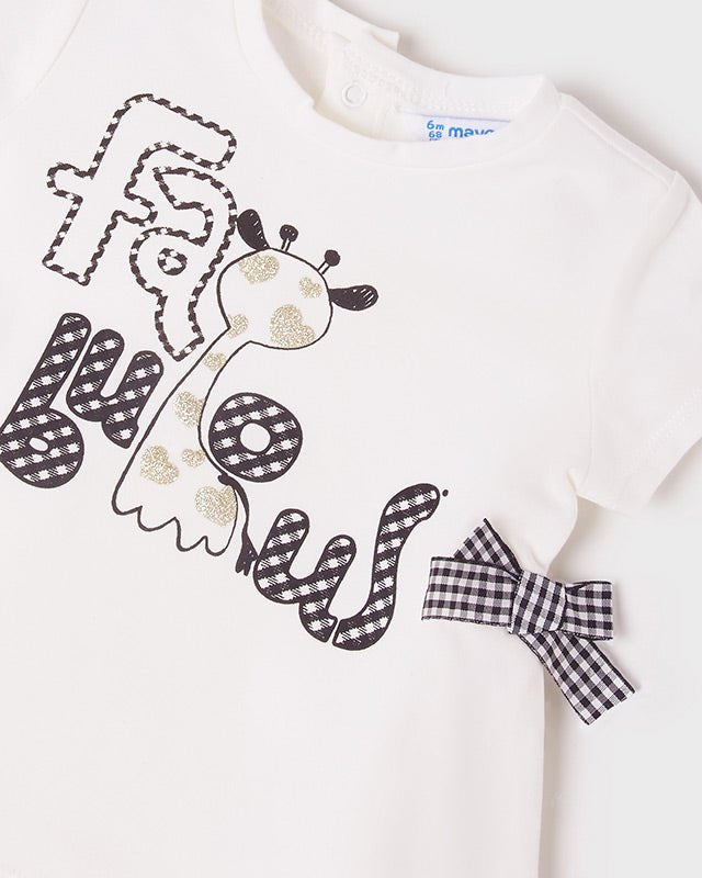 Completo 3 pezzi neonata Mayoral leggigns stampati - ErreGiModaBimbo