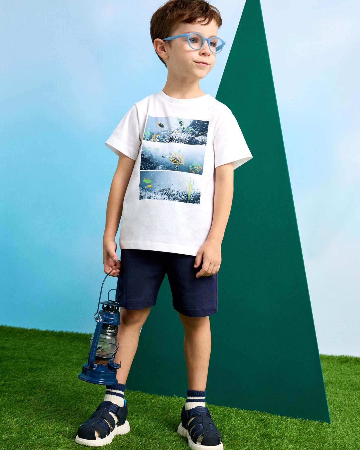 Completo 3 pezzi tartaruga bambino Mayoral Mayoral Bianco