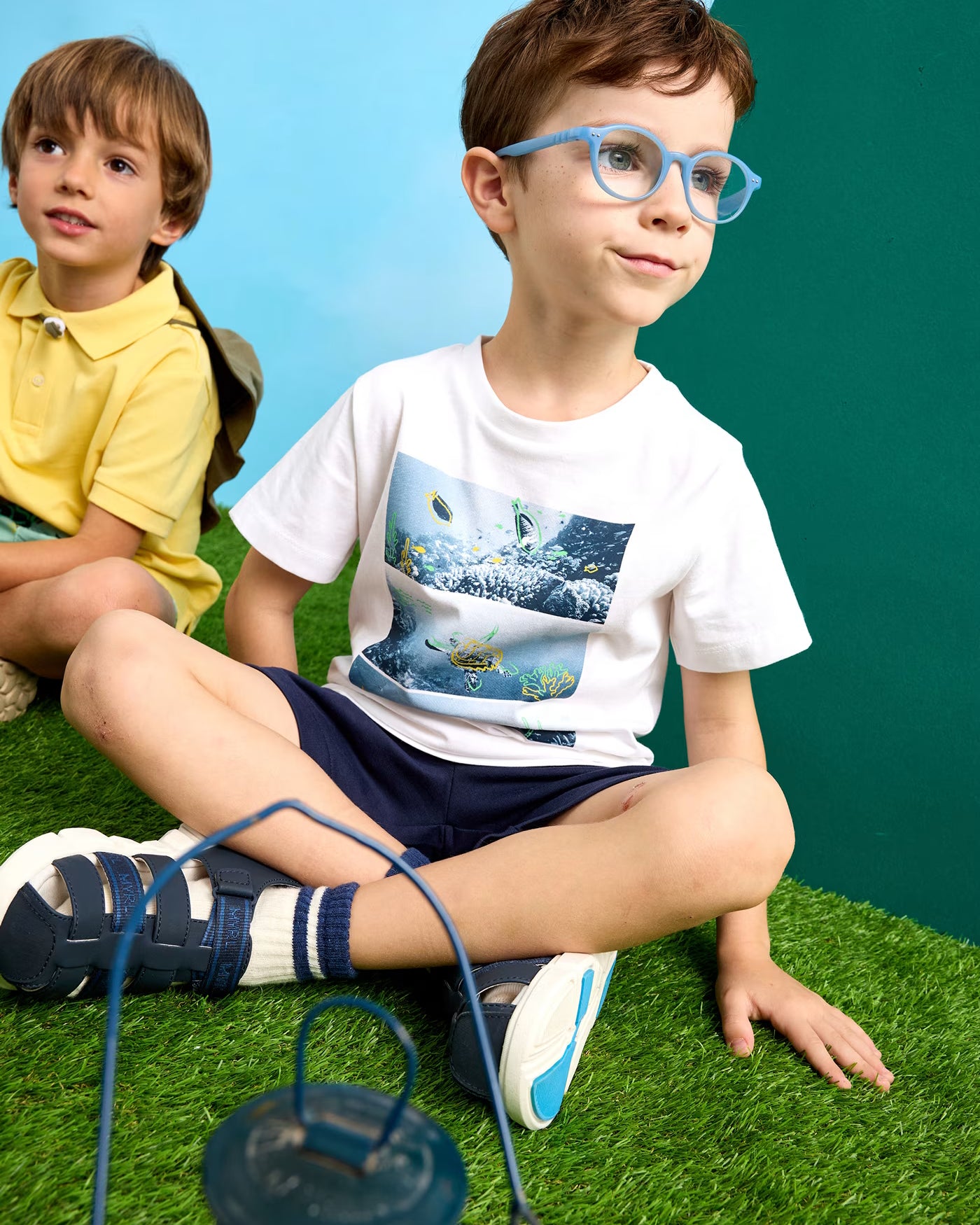 Completo 3 pezzi tartaruga bambino Mayoral Mayoral Bianco