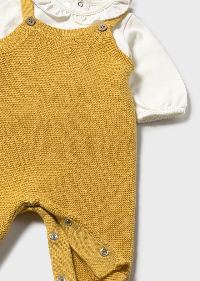 Completo 3 pezzo in filo neonata Mayoral Newborn fantasia giallo Mayoral 0-1 Mesi 55cm