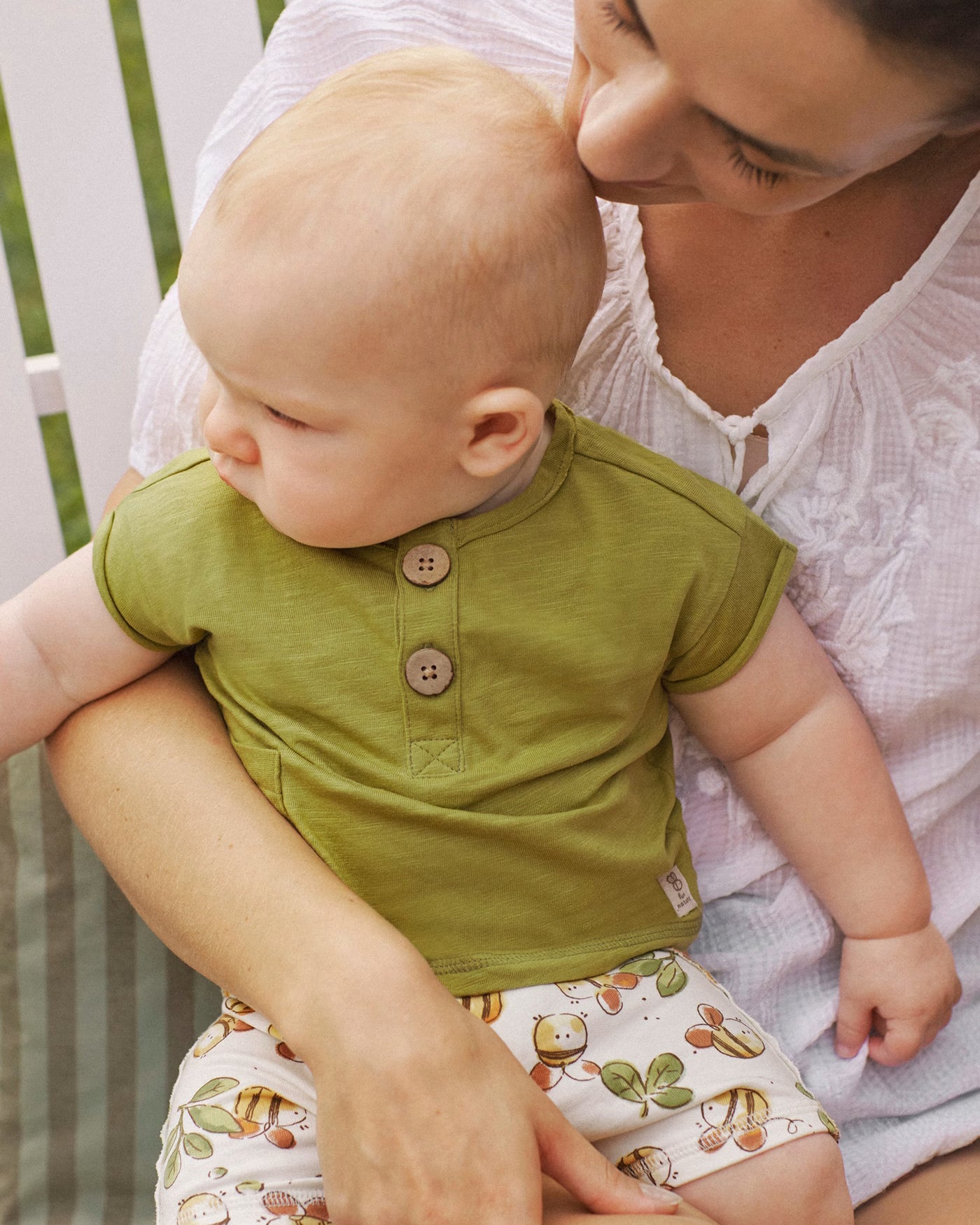 Completo estivo neonato Mayoral Newborn Ape verde o bianco Mayoral Verde