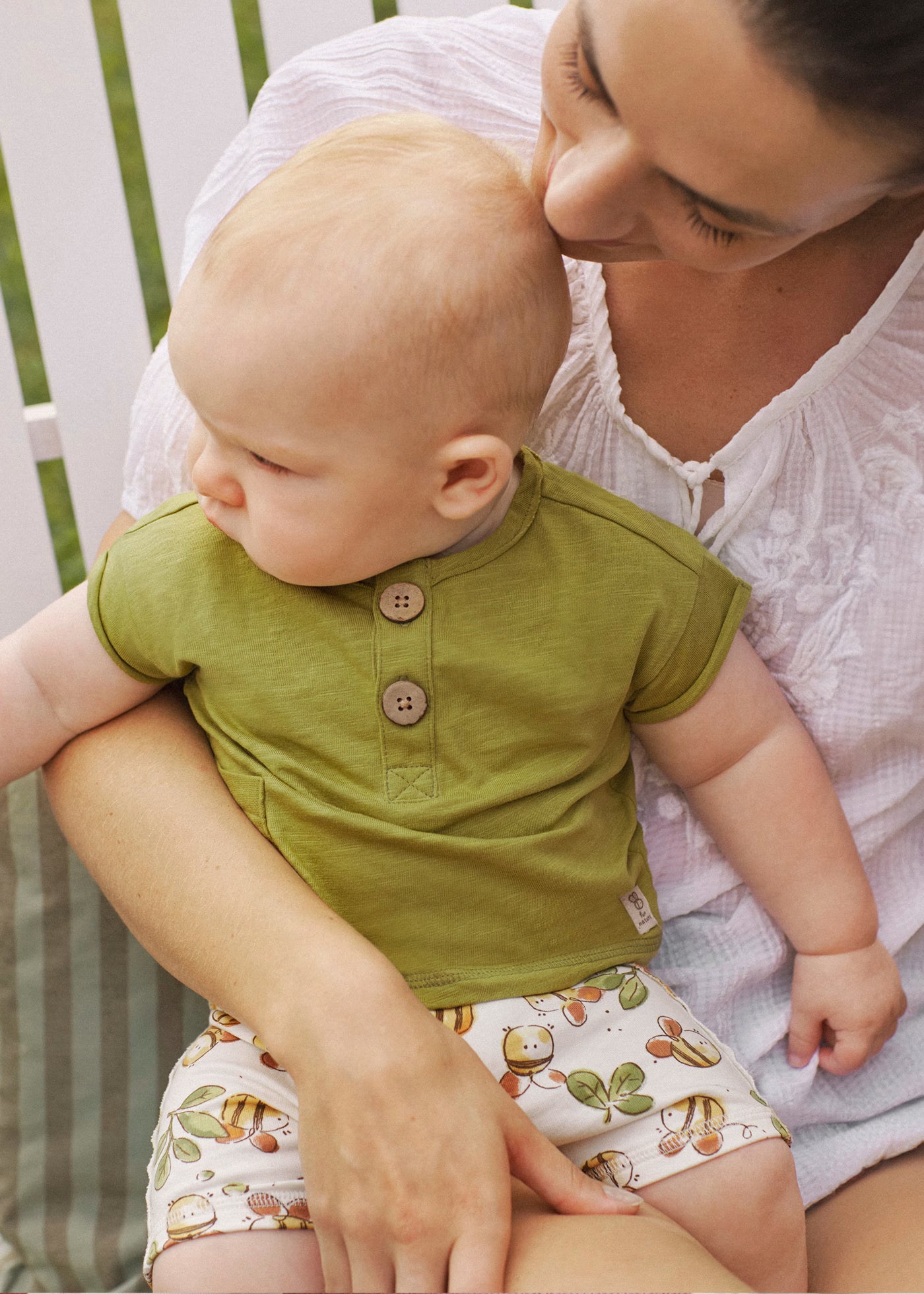 Completo estivo neonato Mayoral Newborn Ape verde o bianco Mayoral Verde