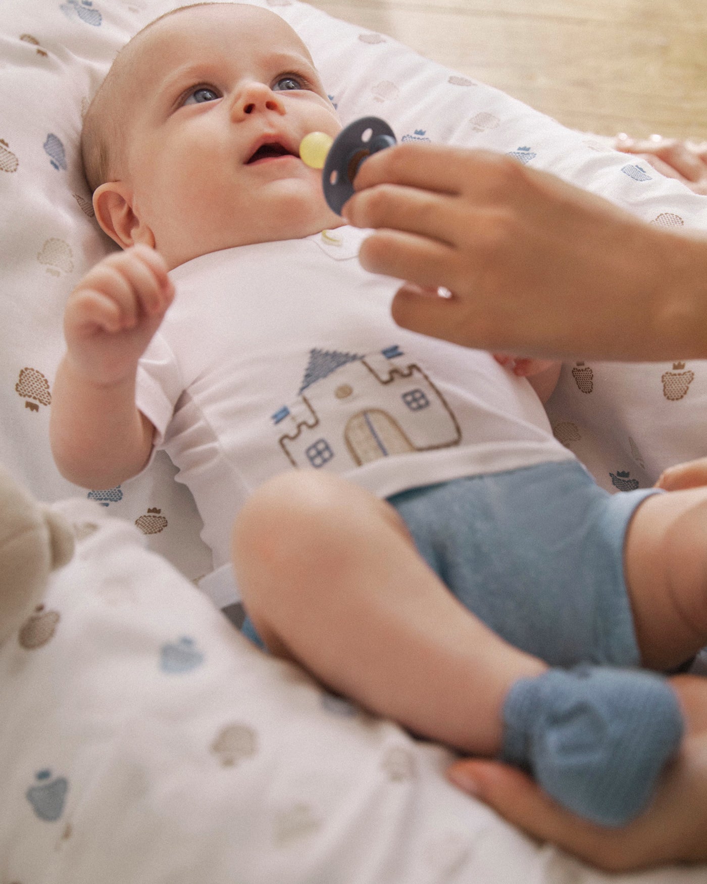 Completo estivo neonato Mayoral Newborn blu riviera Mayoral Leoni