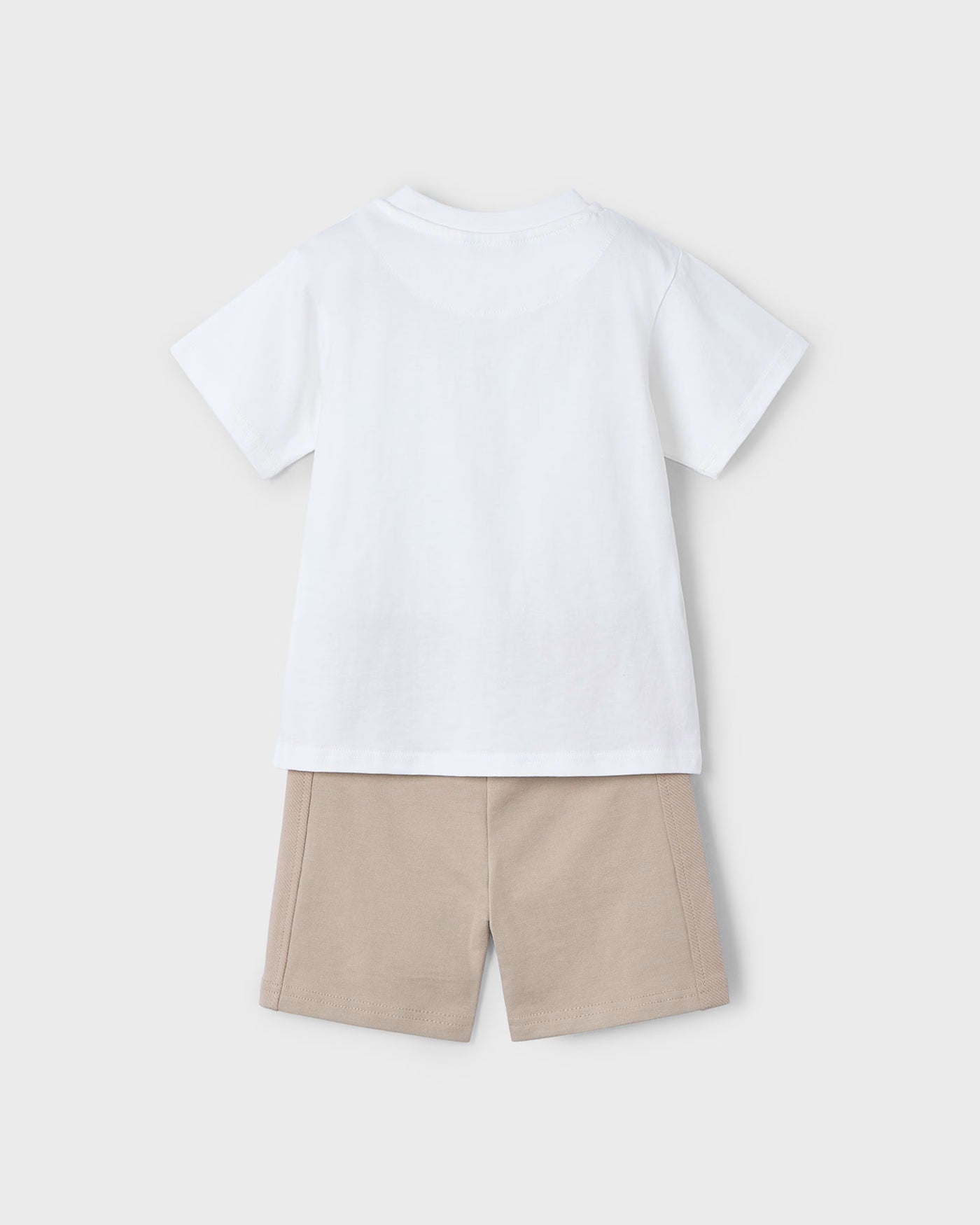 Completo bermuda e maglietta bambino Mayoral scritta Keep rolling Mayoral Bianco