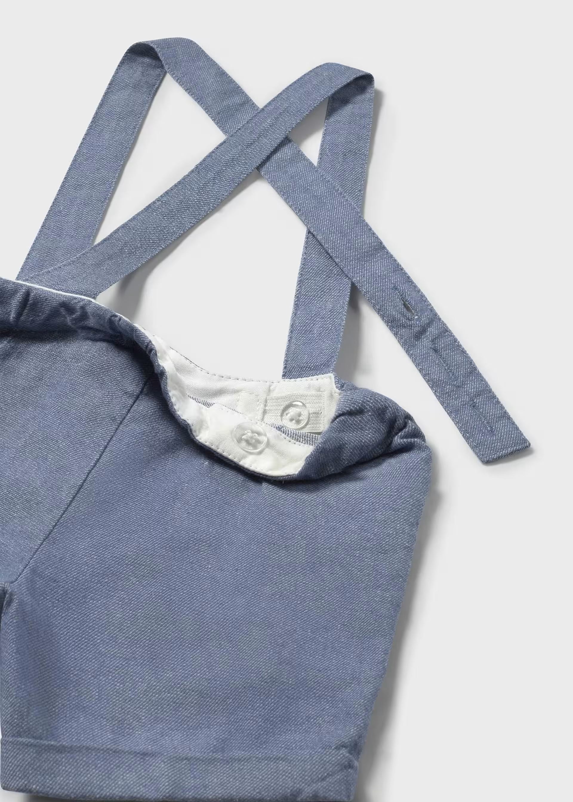 Completo con bermuda e camicia con papillon neonato Mayoral carta zucchero Mayoral 6 Mesi 68cm