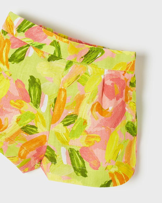 Completo con bermuda stampato neonata Mayoral "Ftuit" - ErreGiModaBimbo